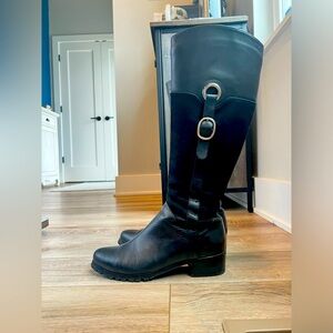 Aqua Diva leather knee high waterproof boots - sz 9.5